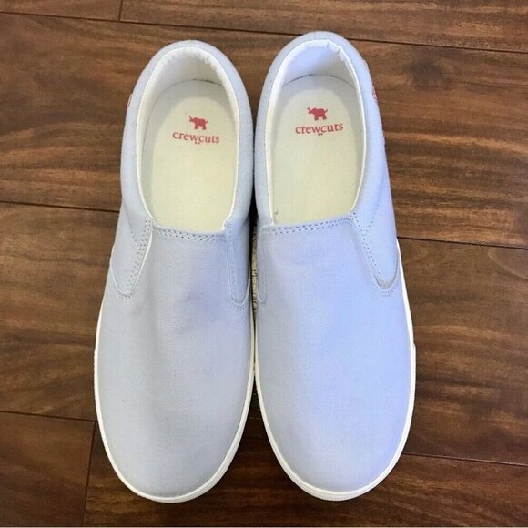 J.CREW Crewcuts Kids Daisy Print Light Blue and Pink Canvas Slip-On Shoes Size 5 - Picture 5 of 9